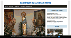 Desktop Screenshot of parroquiavirgenmadre.com