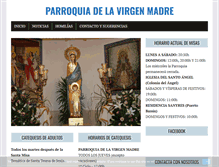 Tablet Screenshot of parroquiavirgenmadre.com